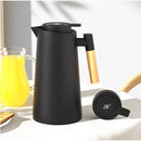 ThermoLED® - Garrafa Térmica 1L com Termômetro LED – Design Moderno e Cabo Estilo Madeira