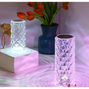 Glowsé - Luminária Cristal Touch – Elegância em Luz com Controle de Toque e Cores Variáveis