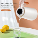 ThermoLED® - Garrafa Térmica 1L com Termômetro LED – Design Moderno e Cabo Estilo Madeira