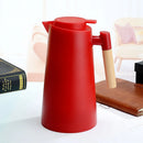 ThermoLED® - Garrafa Térmica 1L com Termômetro LED – Design Moderno e Cabo Estilo Madeira