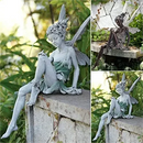 Fairyblossom® - Estátua Fada Floral – Escultura Decorativa para Jardim e Paisagismo