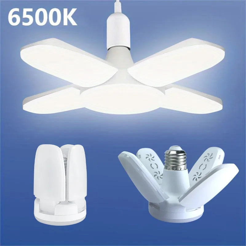 AirGlow® – Mini Ventilador de Teto LED Retrátil com Iluminação Inteligente