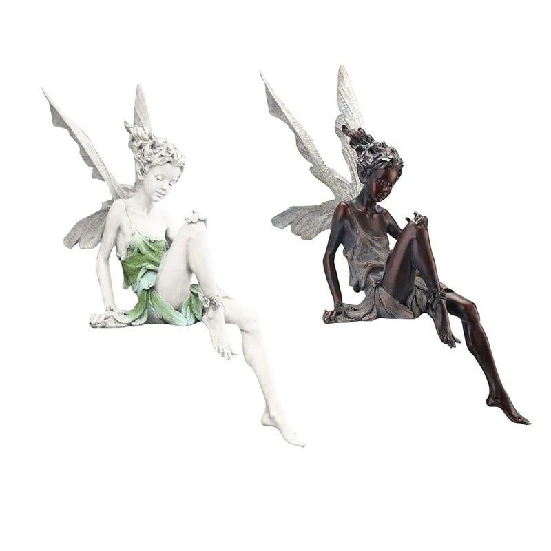 Fairyblossom® - Estátua Fada Floral – Escultura Decorativa para Jardim e Paisagismo