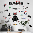 GameScape® - Adesivo de Parede Gamer – Decoração Perfeita para Quartos e Salas de Jogos