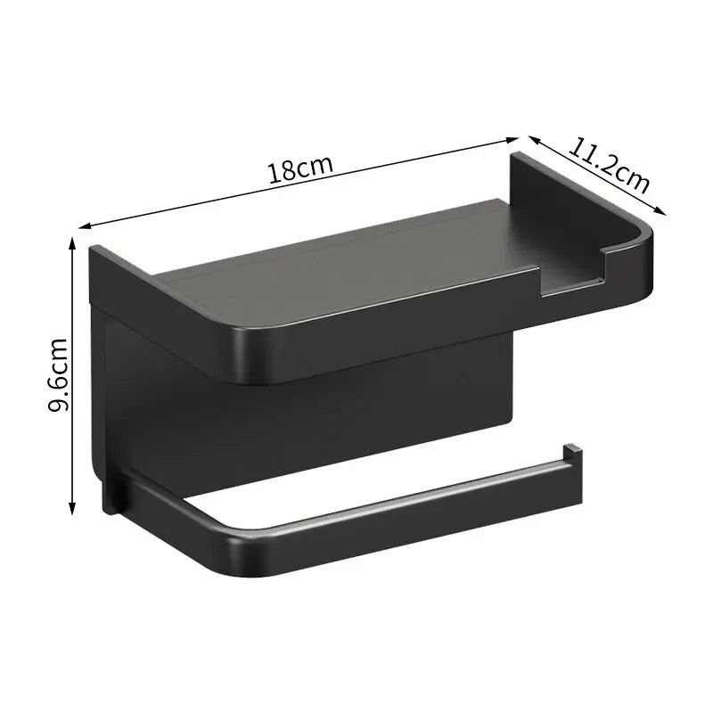 ShelfRoll – Porta Papel Higiênico com Prateleira Multifuncional
