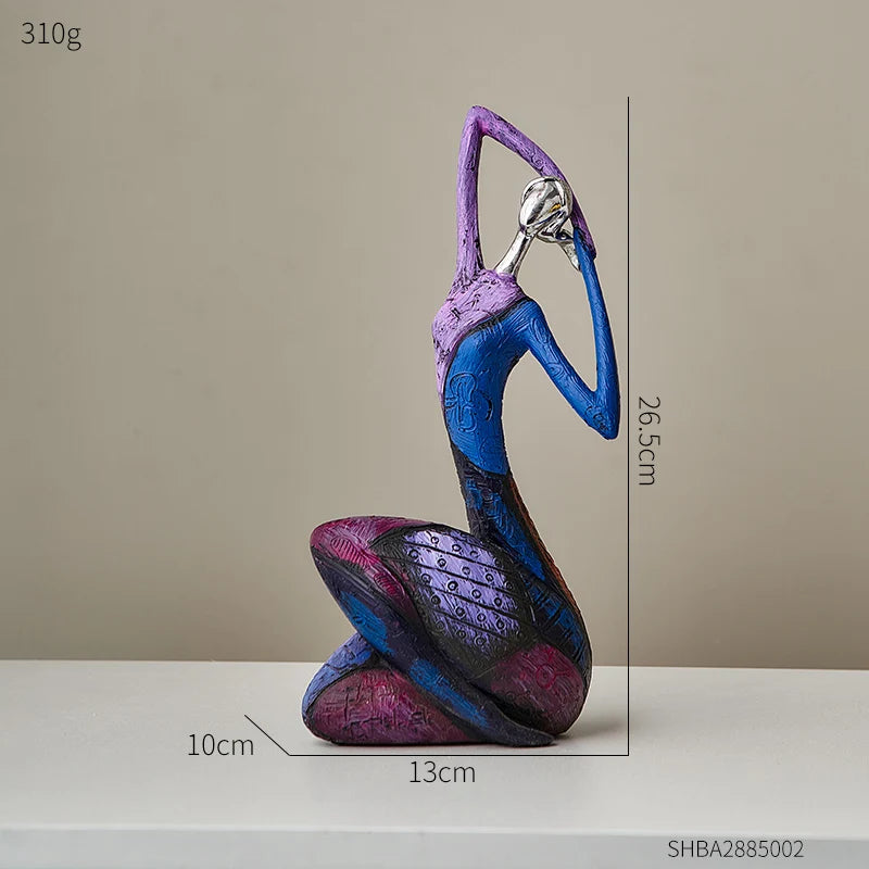 Nordic® - Escultura Abstrata Estilo Nórdico – Arte Moderna para Decoração de Casa e Escritório