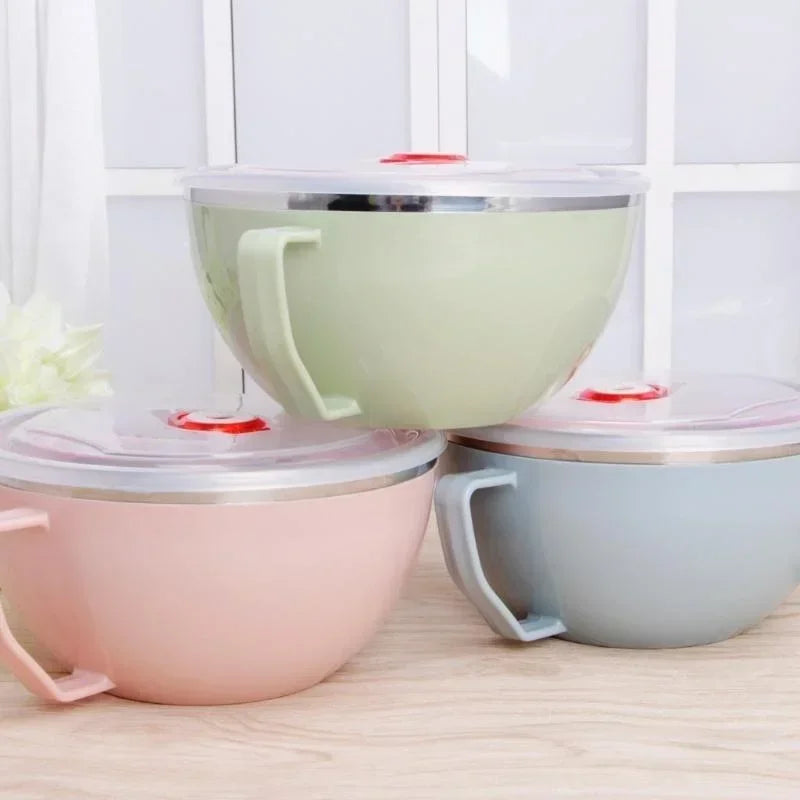 ThermoBowl® – Tigela de Aço Inoxidável com Alça Antitérmica
