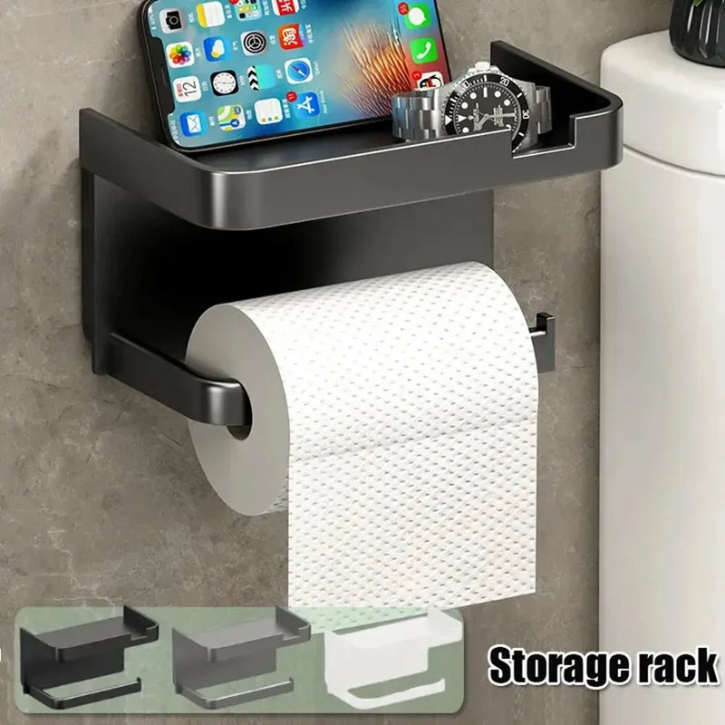 ShelfRoll – Porta Papel Higiênico com Prateleira Multifuncional