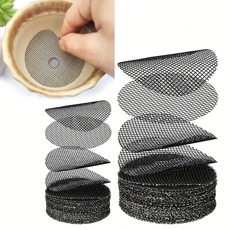 EcoDrain® – Tela de Drenagem para Vasos, 50 Peças, Proteção Eficiente para Plantas