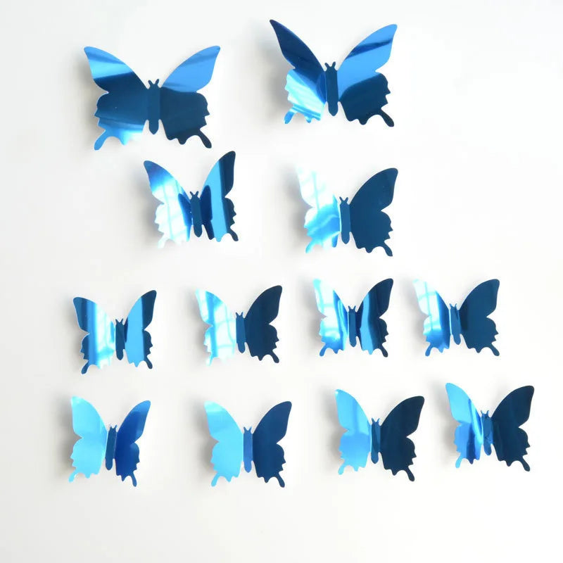 Flutter® – Adesivos Decorativos 3D de Borboletas Espelhadas 🦋✨