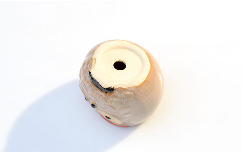 OwlPot® – Vaso de Flores de Coruja de Cerâmica para Decoração de Jardim e Escritório