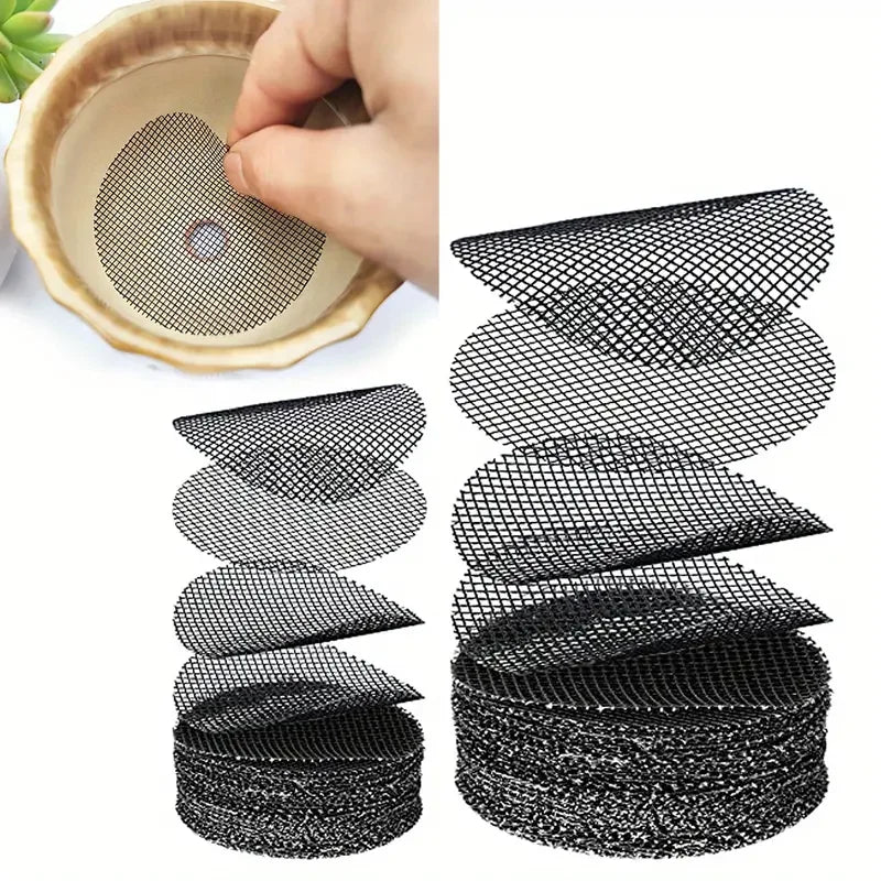 EcoDrain® – Tela de Drenagem para Vasos, 50 Peças, Proteção Eficiente para Plantas