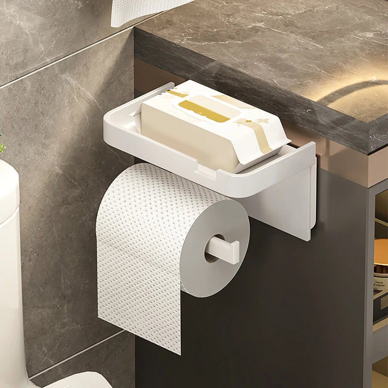 ShelfRoll – Porta Papel Higiênico com Prateleira Multifuncional