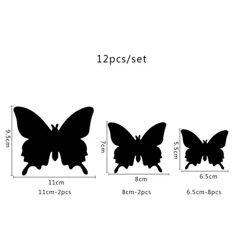 Flutter® – Adesivos Decorativos 3D de Borboletas Espelhadas 🦋✨