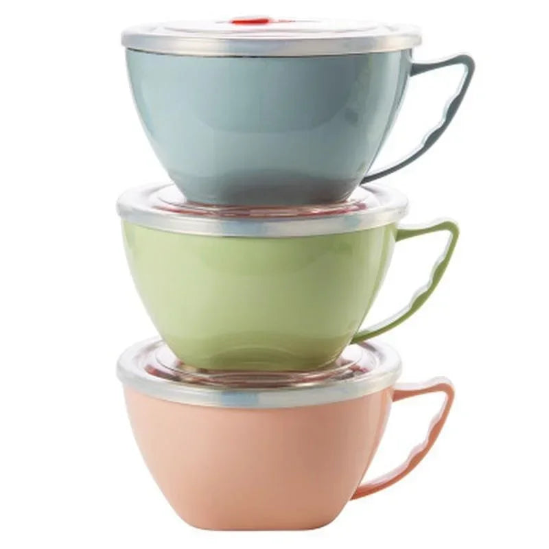 ThermoBowl® – Tigela de Aço Inoxidável com Alça Antitérmica
