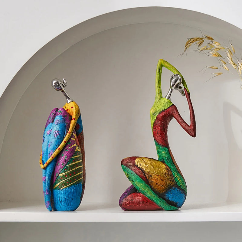Nordic® - Escultura Abstrata Estilo Nórdico – Arte Moderna para Decoração de Casa e Escritório