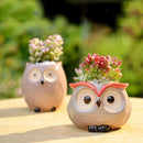 OwlPot® – Vaso de Flores de Coruja de Cerâmica para Decoração de Jardim e Escritório