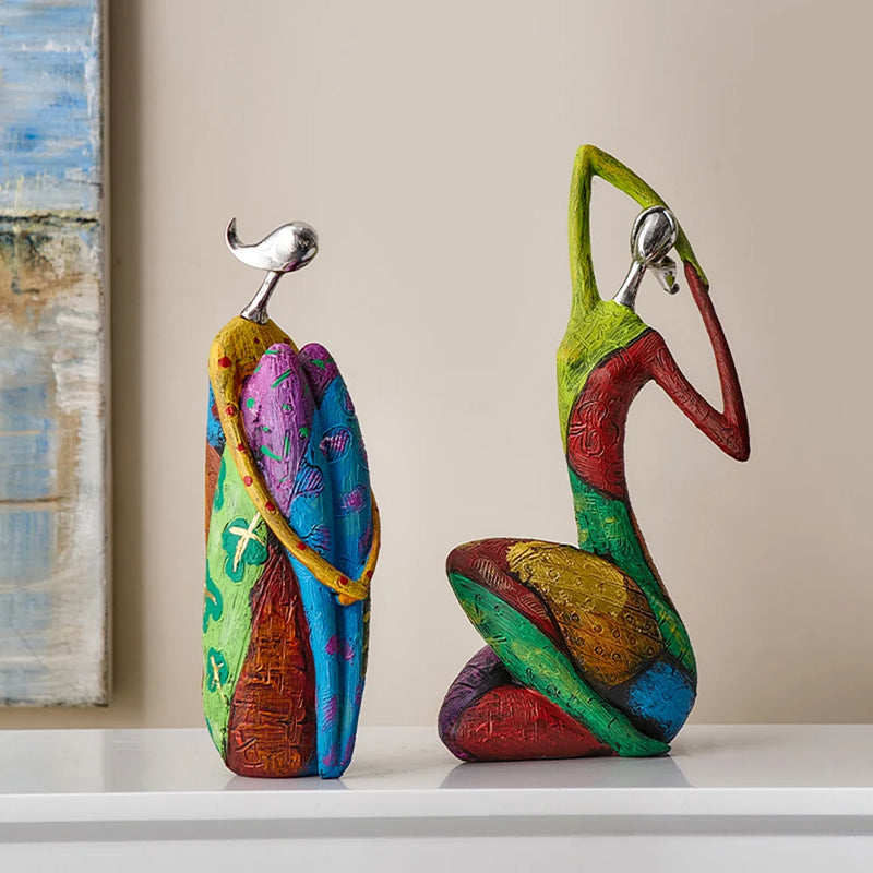 Nordic® - Escultura Abstrata Estilo Nórdico – Arte Moderna para Decoração de Casa e Escritório