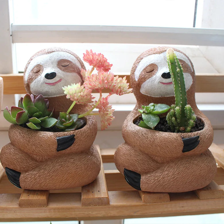 FlowerPal® – Vaso de Planta Animal Estilo Cartoon para Decoração de Jardim e Ambiente