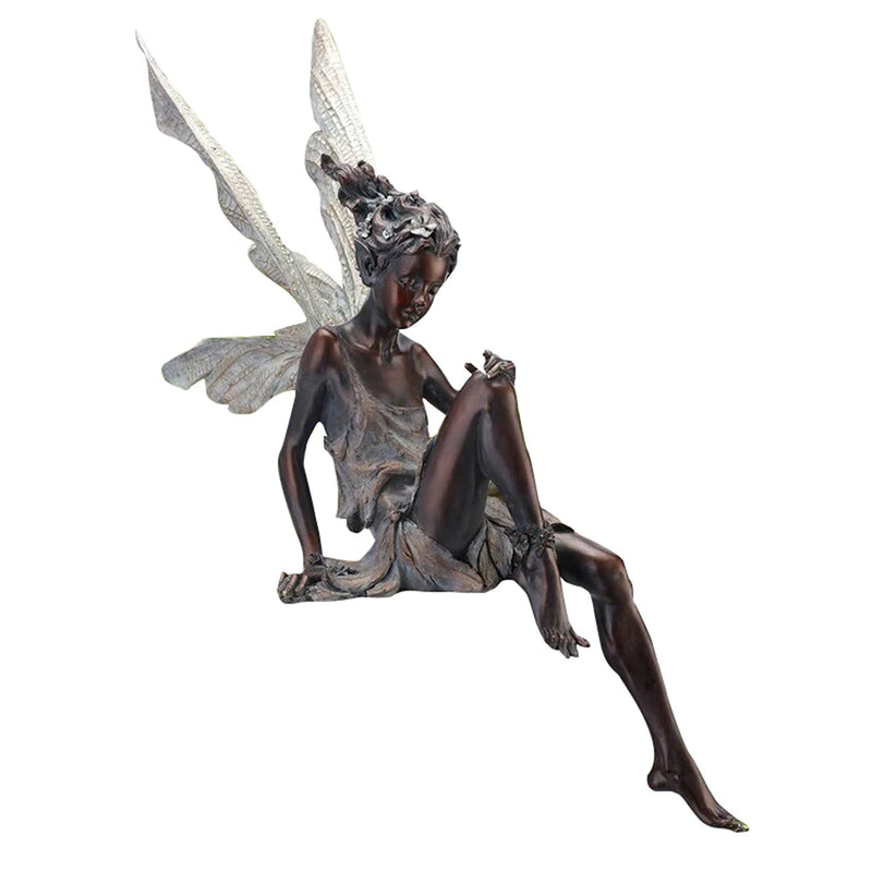 Fairyblossom® - Estátua Fada Floral – Escultura Decorativa para Jardim e Paisagismo