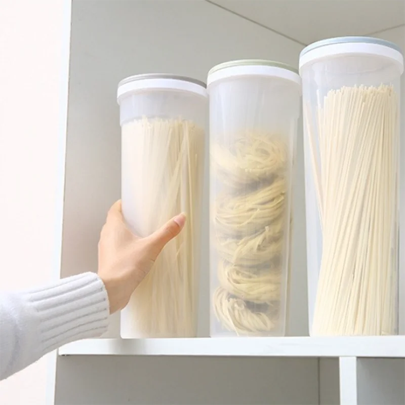 NoodleKeeper® - Porta-Macarrão Hermético – Organizador de Alimentos com Dosagem Precisa
