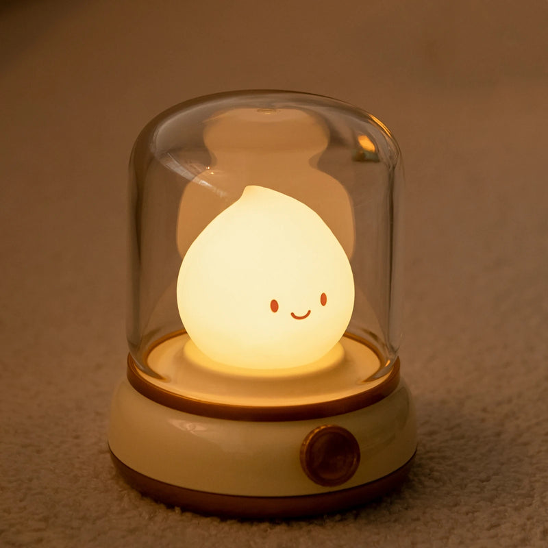 GlowCub – Luminária Cartoon Portátil USB Recarrregável