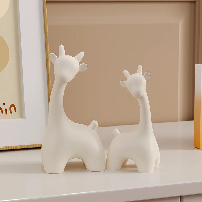 MiniGiraffe® - Escultura Decorativa  – Estilo Moderno, Elegância para Casa e Escritório