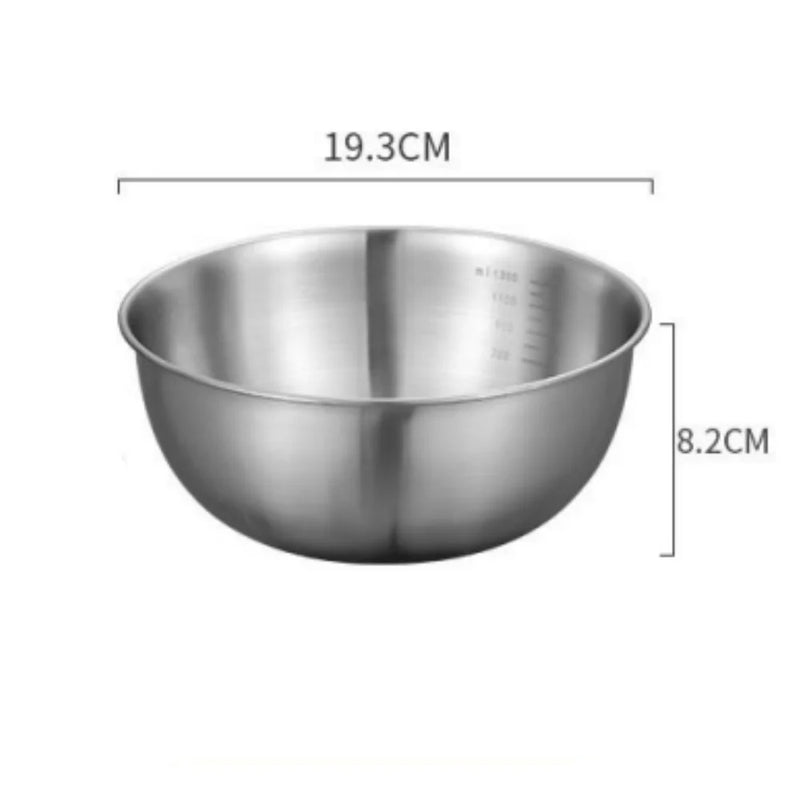 MixPro® – Conjunto de Tigelas de Aço Inoxidável com Medidor para Cozinha