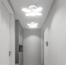 AirGlow® – Mini Ventilador de Teto LED Retrátil com Iluminação Inteligente