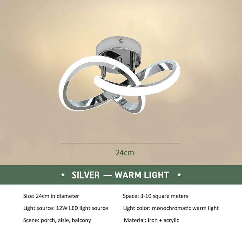 InfinityLED® - Luminária LED Minimalista para Teto – Iluminação Moderna para Corredor, Sacada, Escada e Decoração