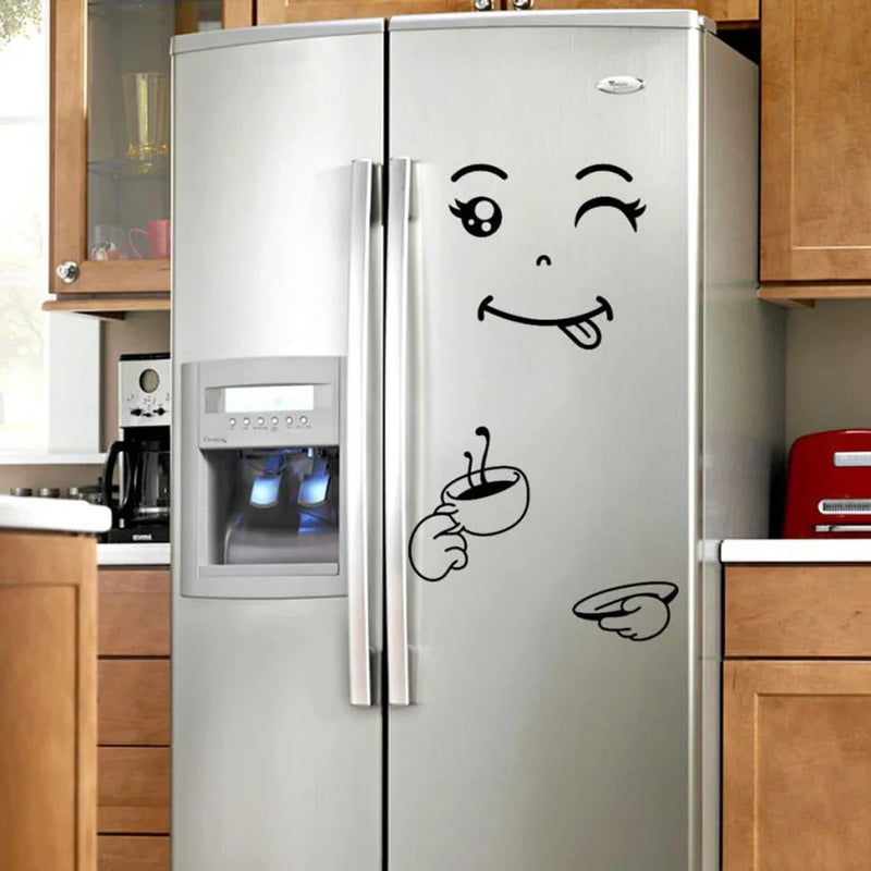 CuteFridge Adesivo®  – Decoração Divertida para Geladeira e Parede