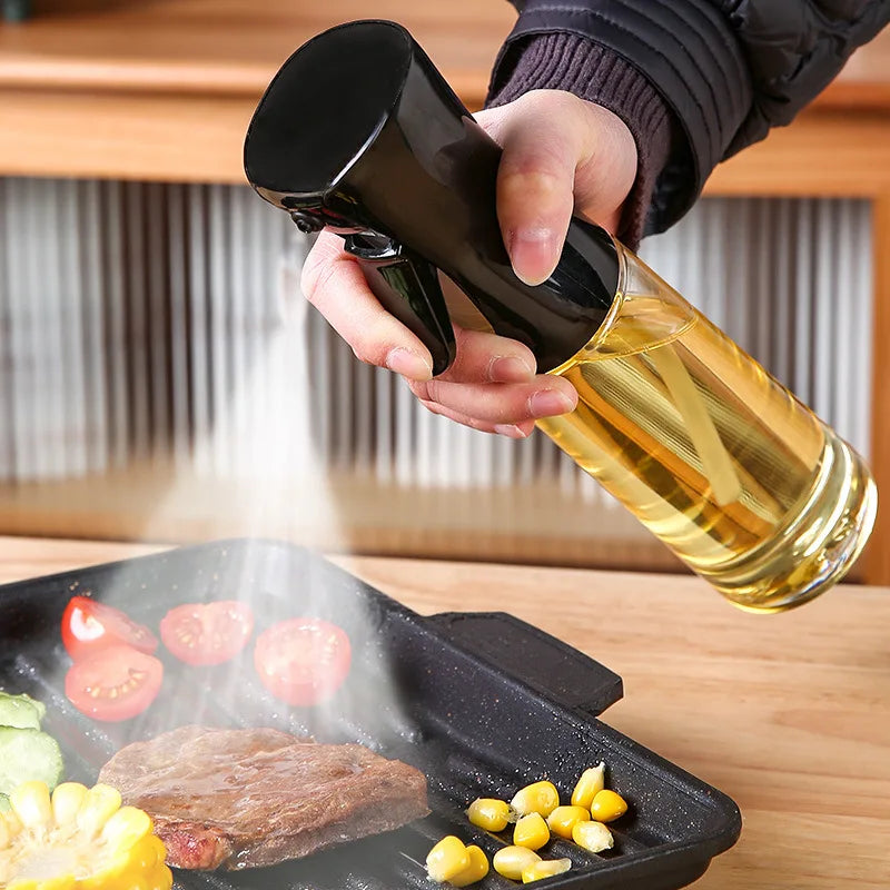 ChefOilSpray® Dispenser de Óleo, Azeite e Vinagre – Borrifador Recarregável para Cozinha, Churrasco e Culinária Saudável (200ml/300ml)