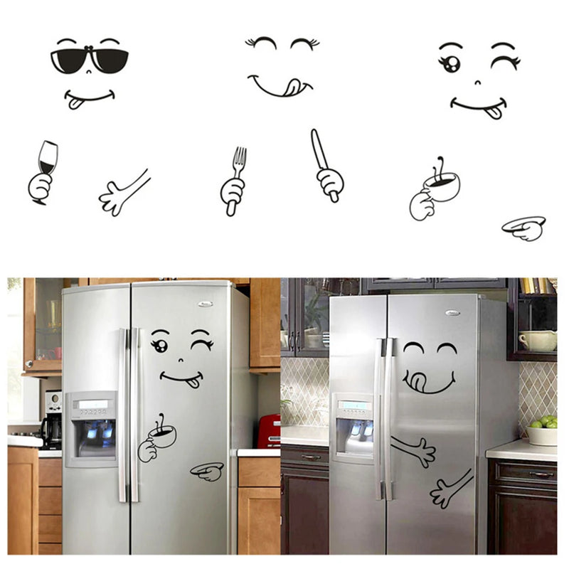 CuteFridge Adesivo®  – Decoração Divertida para Geladeira e Parede