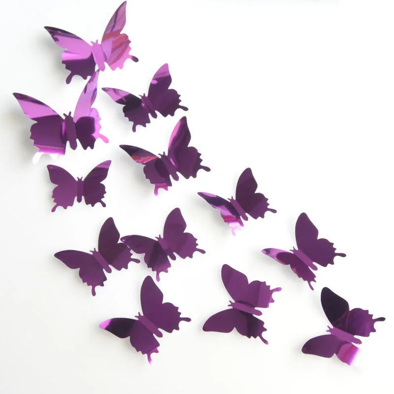 Flutter® – Adesivos Decorativos 3D de Borboletas Espelhadas 🦋✨