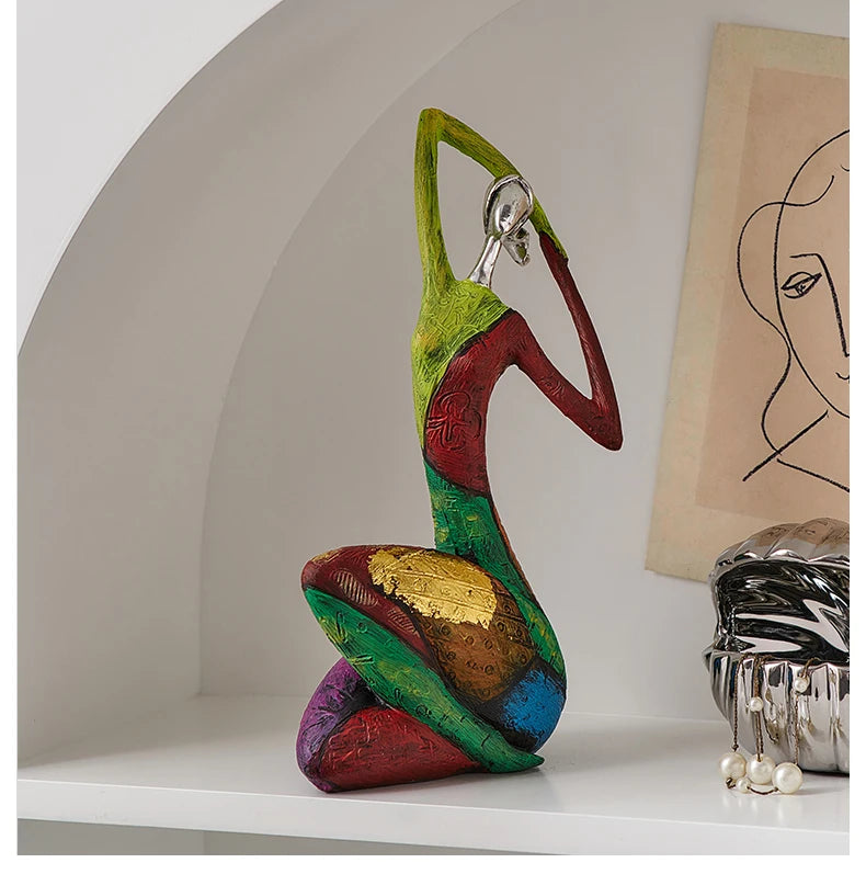 Nordic® - Escultura Abstrata Estilo Nórdico – Arte Moderna para Decoração de Casa e Escritório