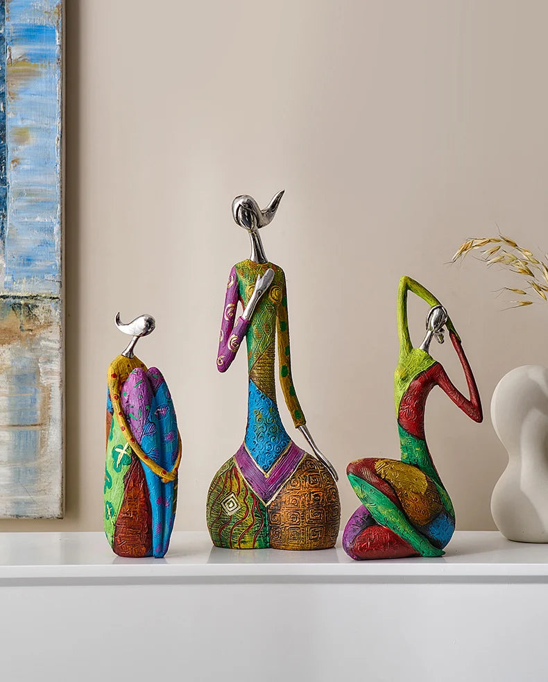 Nordic® - Escultura Abstrata Estilo Nórdico – Arte Moderna para Decoração de Casa e Escritório