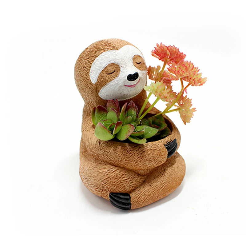 FlowerPal® – Vaso de Planta Animal Estilo Cartoon para Decoração de Jardim e Ambiente