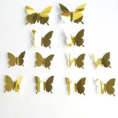 Flutter® – Adesivos Decorativos 3D de Borboletas Espelhadas 🦋✨