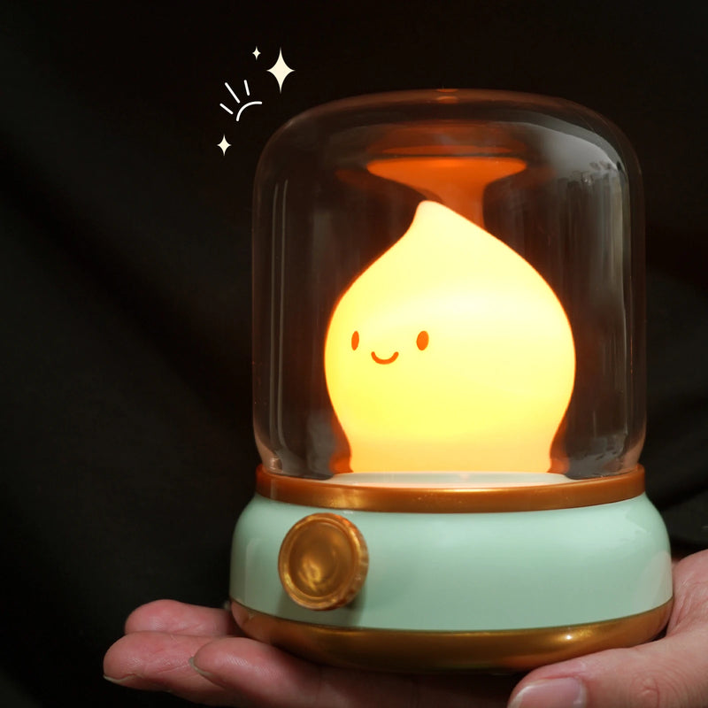 GlowCub – Luminária Cartoon Portátil USB Recarrregável