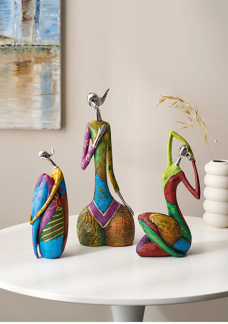Nordic® - Escultura Abstrata Estilo Nórdico – Arte Moderna para Decoração de Casa e Escritório