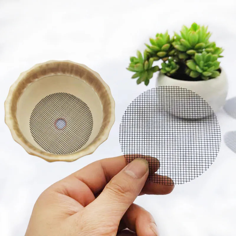 EcoDrain® – Tela de Drenagem para Vasos, 50 Peças, Proteção Eficiente para Plantas