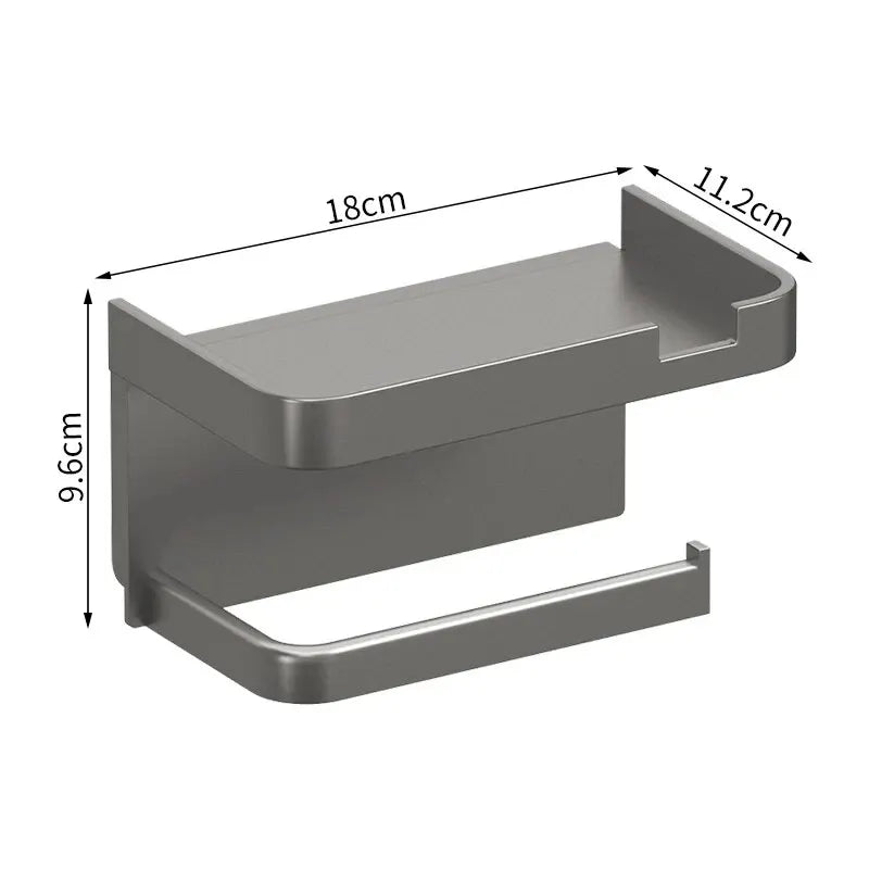 ShelfRoll – Porta Papel Higiênico com Prateleira Multifuncional
