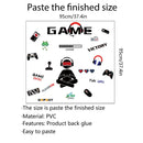 GameScape® - Adesivo de Parede Gamer – Decoração Perfeita para Quartos e Salas de Jogos