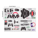 GameScape® - Adesivo de Parede Gamer – Decoração Perfeita para Quartos e Salas de Jogos