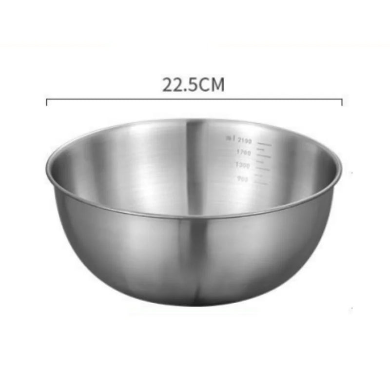 MixPro® – Conjunto de Tigelas de Aço Inoxidável com Medidor para Cozinha