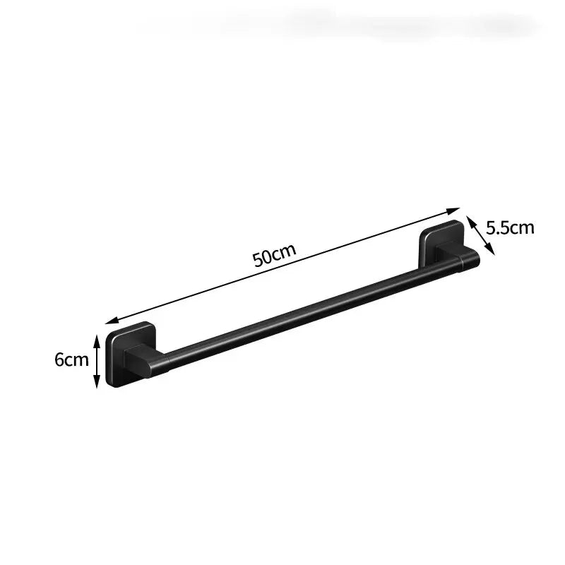 Toalheiro Elegance Fix – Suporte de Toalhas Sem Furo para Banheiro ou Cozinha