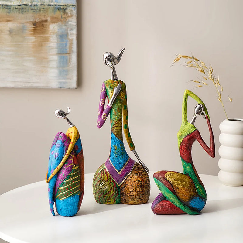 Nordic® - Escultura Abstrata Estilo Nórdico – Arte Moderna para Decoração de Casa e Escritório
