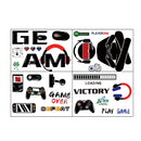 GameScape® - Adesivo de Parede Gamer – Decoração Perfeita para Quartos e Salas de Jogos